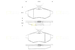 Klocki Hamulcowe Citroen C3 1 Kpl Starline Starlin