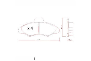 Klocki Hamulcowe Ford Escort Orion 90-00 Zimmerman