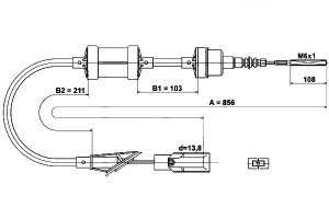 Linka Sprzęgła Fiat Punto Lancia Y 1.1-1.6 09.93-0