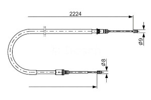 Linka Hamulca Ręcznego Renault Laguna Laguna Iii 1