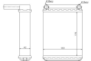 Nagrzewnica (170x153x42) Mercedes Sprinter 2-t (90