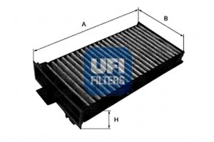 Filtr Kabinowy Citroen C5 01- Weglowy Ufi