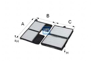 Filtr Kabiny Kabinowy Ufi 8888020110 Alc5301 Ms624