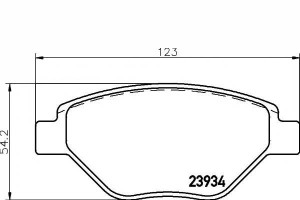 Klocki Hamulcowe Renault Przód Megane 02- 1,4 Bez