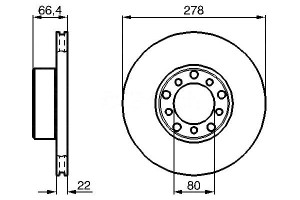 Tarcze Hamulcowe 2szt. Mercedes S (w116) Sl (r107)