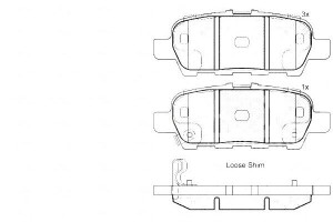 Klocki Hamulcowe Nissan Juke 10- Tył A.b.s.