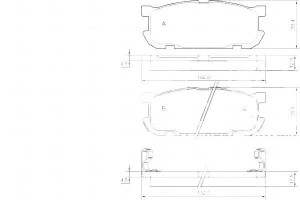 Klocki Hamulcowe Mazda Mx5 00-05 Tył A.b.s.