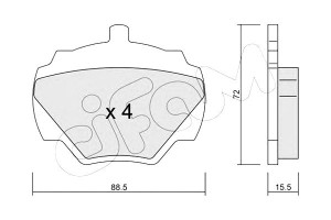 Klocki Hamulcowe Land Rover Range Rover 69-85 Tył