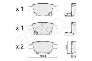Klocki Hamulcowe Toyota Avensis 03-09 Tył Z Czuj.