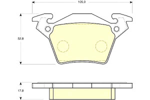 Klocki Hamulcowe Mercedes Vito 108 2.3d Gr.17.8mm