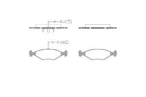 Klocki Hamulcowe Fiat Palio Siena 1.0-1.7d 04.96-