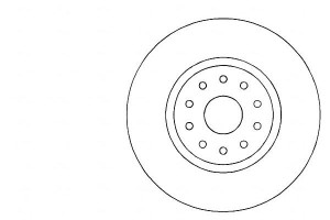 Tarcze Hamulcowe 2szt Alfa Romeo 166 98-07 A.b.s.