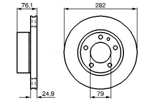 Tarcze Hamulcowe 2szt. Bmw 5 (e28) 6 (e24) 2.8/3.4