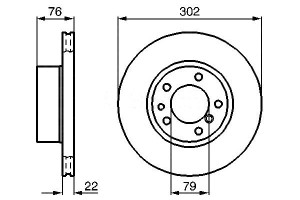 Tarcze Hamulcowe 2szt. Bmw 5 (e34) 7 (e32) 2.0-3.4