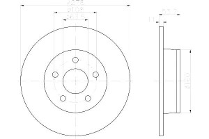 Tarcze Hamulcowe Hella Pagid 2t142a315aa 1362868 4