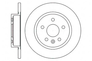 Tarcze Hamulcowe 2szt 268x12 P 5-otw Opel Astra J