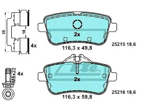 Klocki Hamulcowe Ceramiczne Mercedes Gl (x166) Gle