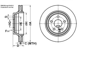 Tarcze Hamulcowe 2szt. Mercedes S (c215) S (w220)