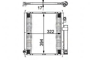 Skraplacz Behr Hella 80110saa003 80110saaj01 10200