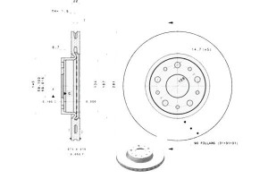 Tarcze Hamulcowe 2szt. Lancia Thesis 2.0-3.2 07.02