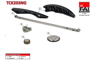 Zestaw Łańcucha Rozrządu Hyundai Kia 06- 1.4 1.6 F