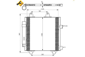 Skraplacz Klimatyzacji Citroen C1 107 Aygo 1,0 05-