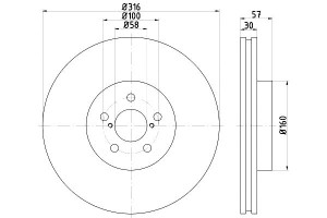 Tarcze Hamulcowe Mintex 26300ag001 26300ag000 1795
