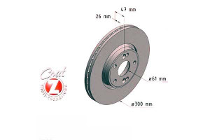Tarcze Hamulcowe 2szt Renault Laguna 01-07 Zimmerm