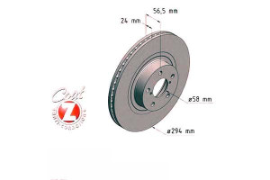 Tarcze Hamulcowe 2szt Subaru Forester 02- Zimmerma