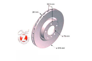 Tarcze Hamulcowe 2szt Bmw 3 E36 M3 92-00 Lp Zimmer