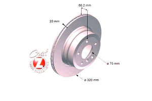 Tarcze Hamulcowe 2szt Bmw 5 E60 61 05-10 Tył Wen X