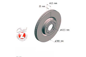 Tarcze Hamulcowe 2szt Ford Focus Ii 04- Zimmermann