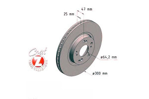 Tarcze Hamulcowe 2szt Honda Accord 03-08 Zimmerman