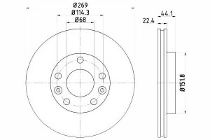 Tarcze Hamulcowe 2szt Dacia Przód Duster 1,5dci 1,