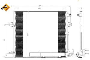 Skraplacz Klimatyzacji Mercedes W164 Ml 05- Nrf