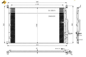 Skraplacz Klimatyzacji Vw A8 02- Nrf