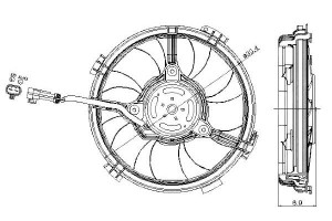 Wentylator Chłodnicy Vw Passat 2,3vr5 96-05 Nrf
