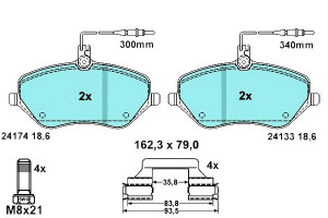 Klocki Hamulcowe Ceramiczne Citroen C5 Iii C6 Peug
