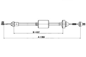 Linka Sprzęgła Renault Clio I 1.2-2.0 05.90-09.98