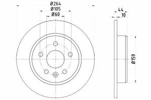 Tarcze Hamulcowe 2szt Opel Tył Astra 1,0-1,6 15- T