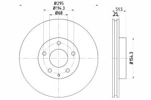 Tarcze Hamulcowe 2szt. Mazda 3 Cx-3 1.5d-2.5 07.13