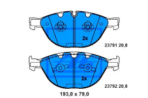 Klocki Hamulcowe Bmw Przód E60 E61 E65 E63 3,0-6,0