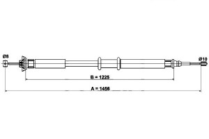 Linka Hamulca Ręcznego Fiat Punto 1.2-1.9d 09.99-0