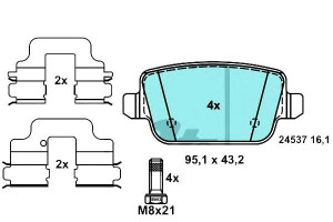 Klocki Hamulcowe Ceramiczne Ford Focus Ii Galaxy K