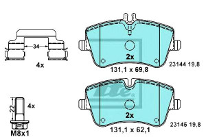 Klocki Hamulcowe Ceramiczne Mercedes C (cl203) C T