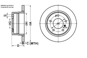 Tarcze Hamulcowe 2szt. Bmw 3 (e36) 1.6-2.5 01.94-0