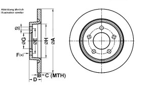 Tarcze Hamulcowe 2szt. Mazda 3 5 1.6d-2.3 10.03- A