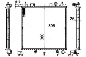 Chłodnica Silnika Behr Hella 1330w8 1330c2 133395