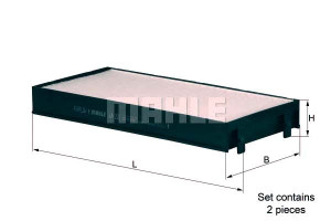 Filtr Kabiny Kabinowy Mahle 64116945593 6431694558