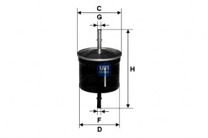 Filtr Paliwa Volvo S40 V40 1.6-2.5 00- Ufi